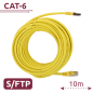 SFTP6A-H-10Y - Cavo SFTP - Ethernet - Connettori RJ45 - Categoria 6A - 10 m - Colore Giallo