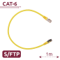 SFTP6A-H-1Y - Cavo SFTP - Ethernet - Connettori RJ45 - Categoria 6A - 1 m - Colore Giallo SFTP6A-H-1Y - Cavo SFTP - Ethernet - Connettori RJ45 - Categoria 6A - 1 m - Colore Giallo