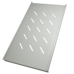 SHELF-450G - Vassoio per rack - Misura massima 280 mm x 500 mm - Ancoraggi laterali - Grate di ventilazione - Materiale metallic