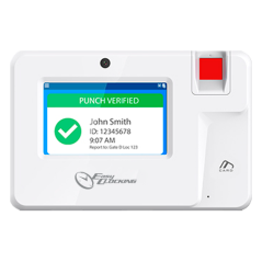 SK-T200 - Controllo presenze PoE - Impronte digitali, scheda EM e PIN - 1.000 utenti | 1.000.000 registri - 4.3" TFT tattile | T