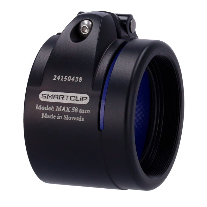 SMARTCLIP-HUNT-ADAPTER58 - Clip-on - Ghiera M52x0.75 - Dimensione 58 mm - Alluminio - Nero