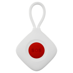 SOS-100 - Pulsante SOS (anti-panico) - Wireless - Leggero e con ciondolo - Attiva il pannello di allarme - Pannello armato o dis