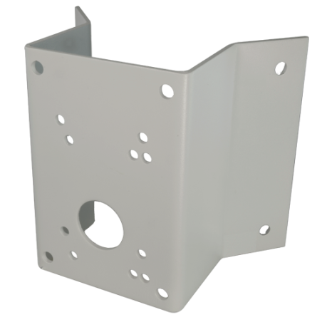 SPC061 - Staffa ad angolo - Compatibile con SD61XX - Adatto per esterni - acciaio elettrozincato - Colore bianco | 180 (H) x 250