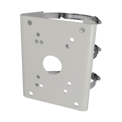 SPP061 - Staffa per pali/lampioni - Compatibile con SD61XX - Diametro 103~127 mm - Adatto per esterni - Colore bianco | 180 (H) 