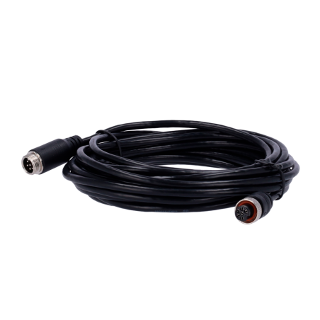 ST-6PIN-IP-50 - Streamax - Cavo per telecamere IP PON - Connettore M12 tipo aviazione - 6 Pin - Lunghezza 5m - Maschio - Femmina