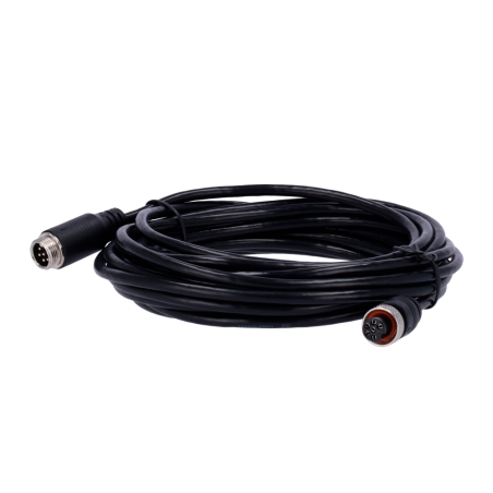 ST-6PIN-IP-90 - Streamax - Cavo per telecamere IP PON - Connettore M12 tipo aviazione - 6 Pin - Lunghezza 9m - Femmina - Femmina