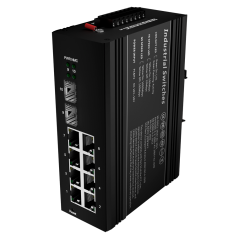 SW1008HIPOE-MGF-240-DIN - Switch PoE White Label - Montaggio su guida DIN - 8 Porte Gigabit + 2 SFP Gigabit - 90W porte 1 e 2 /