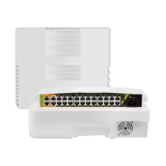 SW2624POE-G-300-OUT - Switch PoE per esterni - 22 RJ45 PoE+ 2 RJ45 Hi-PoE - 2 RJ45 Uplink - 22 x 10/100 Mbps - 4 x Gigabit - A 3