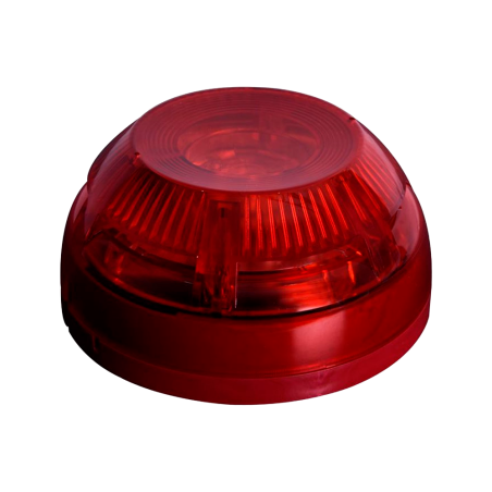 TFS-3192-R - Sirena antincendio cablata per interni - Certificato EN54-3 e EN54-23 - Potenza del suono 100 dB a 1 m - Flash LED 