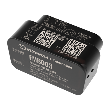 TK-FMB003 - Tracker Plug &amp Play per veicoli - Collegamento OBD - Installazione rapida e accessibile - 2G e BLE per TK-EYE - N