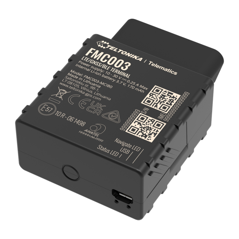 TK-FMC003 - Tracker Plug & Play per veicoli - Collegamento OBD - Installazione rapida e accessibile - 4G, 2G e BLE per TK-EYE TK-FMC003 - Tracker Plug & Play per veicoli - Collegamento OBD - Installazione rapida e accessibile - 4G, 2G e BLE per TK-EYE