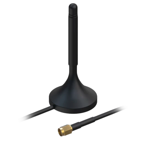 TK-PR1KS536 - Teltonika - Antenna con base Magnetica 5G - 617 ~ 960, 1400 ~ 2690 e 3300 ~ 5900 MHz - Connettore Maschio SMA - Im