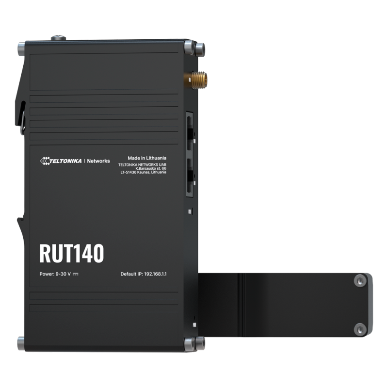 TK-RUT140 - Teltonika Router Industriale - Wi-Fi 4 - 2 porte Fast Ethernet RJ45 - Dimensioni ultracompatte - Alimentazione con P TK-RUT140 - Teltonika Router Industriale - Wi-Fi 4 - 2 porte Fast Ethernet RJ45 - Dimensioni ultracompatte - Alimentazione con P