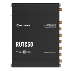 TK-RUTC50 - Teltonika Router 5G Industriale - 5G Sub-6Ghz SA/NSA - Dual SIM Dual Modem - Wi-Fi 6 - Posizionamento GNSS - 5 porte