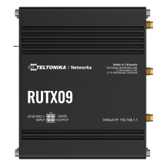 TK-RUTX09 - Teltonika Router 4G Industriale - Dual SIM 4G Cat 6 - 1x Ingresso/Uscita Digitale - Alloggiamento in Alluminio - Pos