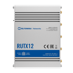 TK-RUTX12 - Teltonika Router 4G Industriale - Dual Modem 4G Cat 6 Dual SIM - Wi-Fi 5 - Bluetooth LE 4.0 - Posizionamento GNSS - 