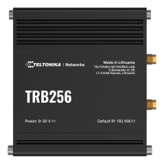 TK-TRB256 - Teltonika Gateway 4G Industrial - LTE Cat M1/Cat MB1, NB2/EGPRS (non simultaneo) - Porta RJ45 10/100Mbps - Porte RS2