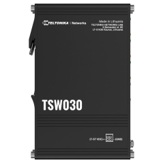 TK-TSW030 - Teltonika Switch Unmanaged Industriale - 8 porte Ethernet RJ45 Fast Ethernet - Robusto Alloggiamento in Alluminio - 