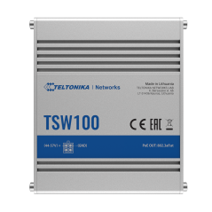 TK-TSW100 - Teltonika Switch PoE Unmanaged Industriale - 5 porte Ethernet RJ45 Gigabit - 4 Porte Ethernet PoE+ 802.3af/at - Fino