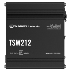 TK-TSW212 - Teltonika Switch Managed Industriale - 8 porte Ethernet RJ45 Gigabit +2 SFP Gigabit - VLAN/Loop Prevention/STP/RSTP/