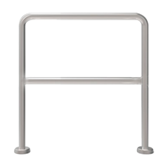 TS-HANDRAIL-50 - Struttura in acciaio inox - Compatibile con tornelli - Limitazione del passaggio - Dimensioni: 980mm (H) x 500m