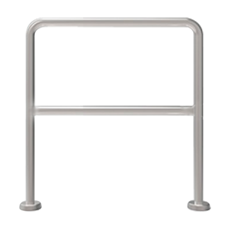 TS-HANDRAIL-50 - Struttura in acciaio inox - Compatibile con tornelli - Limitazione del passaggio - Dimensioni: 980mm (H) x 500m