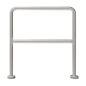 TS-HANDRAIL-50 - Struttura in acciaio inox - Compatibile con tornelli - Limitazione del passaggio - Dimensioni: 980mm (H) x 500m