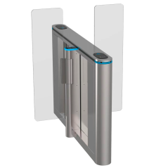 TS-SG808-M-800-HIGH - Varco ad accesso bidirezionale - Varco con anta in acrilico pieghevole da 1.5 m - Orari, allarmi e modalit