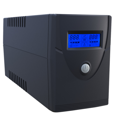 UPS600VA-2 - SAI mono fase - Potenza 600VA/360W - Entrata 220~240 Vac /Uscita 230 Vac - 2 uscite SAI/UPS protette - Tempo di ric
