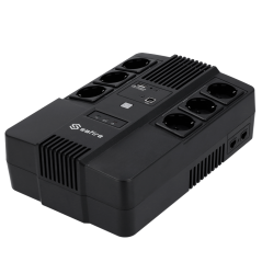 UPS600VA-6 - UPS monofase line-interactive - Potenza 600VA/360W - Entrata 220~240 Vac /Uscita 230 Vac - 6 uscite SAI/UPS protett
