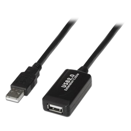 USB1-10 - Extender USB 2.0 - Lunghezza 10 m - Connettori USB A M/H - attivo - Colore nero - Trasferimento fino a 480 Mbps