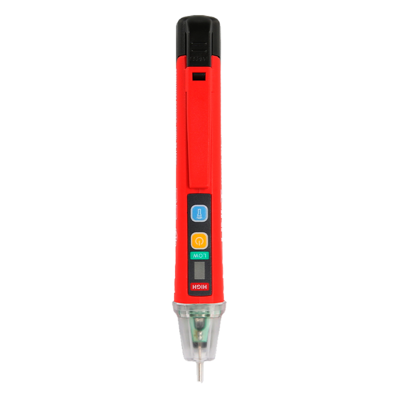 UT12D-EU - Rilevatore di tensione AC senza contatto - Modalità ad alta e bassa tensione fino a 1000 V - Avviso acustico e LED vi