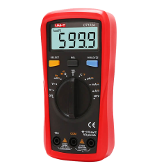 UT133A - Multimetro digitale portatile - Misurazione della tensione DC e AC fino a 600V - Misurazione dell'intensità DC e AC fin