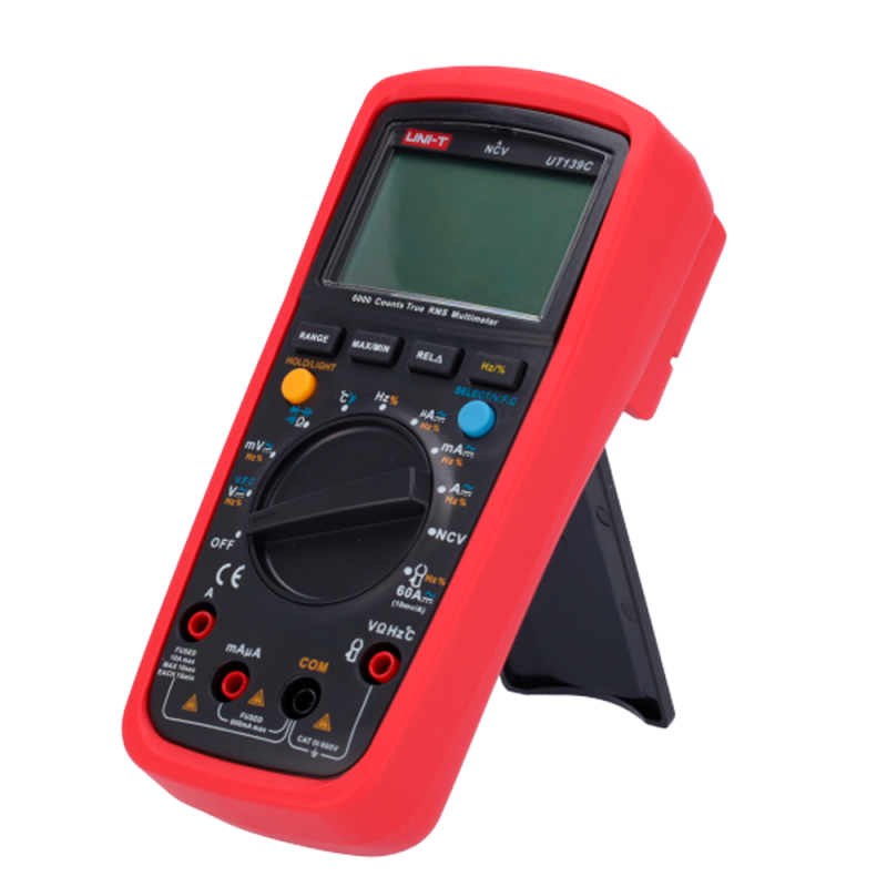 UT139C - Multimetro digitale con funzione True RMS - Misurazione della tensione DC e AC fino a 600V - Misurazione dell'intensità UT139C - Multimetro digitale con funzione True RMS - Misurazione della tensione DC e AC fino a 600V - Misurazione dell'intensità