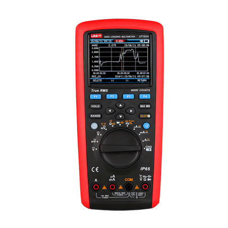 UT181A - Multimetro con registrazione dati True RMS - Connessione al PC per il trasferimento dati - Misura AC/DC: fino a 1000V e