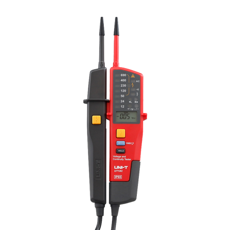 UT18C - Rilevatore di tensione AC/DC senza contatto - Display LED - Modalità ad alta e bassa tensione fino a 690 V - Avviso acus