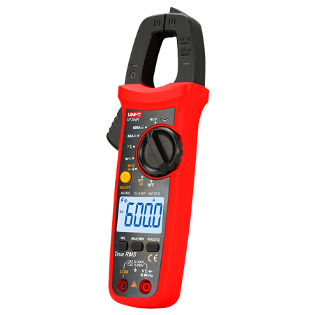 UT204R - Pinza amperometrica - Misura in DC fino a 600V e 600A - Misura CA fino a 600V e 600A - Resistenza/capacitanza/frequenza