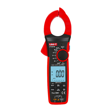 UT207B - Pinza amperometrica LCD - Misura in DC fino a 1000V e 1000A - Misura CA fino a 1000V e 1000A - Resistenza/capacitanza/f