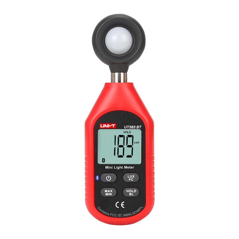 UT383-BT - Misuratore di luminosità portatile Bluetooth - Display retroilluminato - Alta frequenza di campionamento - Valori car UT383-BT - Misuratore di luminosità portatile Bluetooth - Display retroilluminato - Alta frequenza di campionamento - Valori car