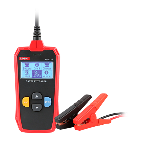 UT673A - Tester per batterie - Misura capacità, tensione, resistenza e stato - Tester di carica e di avviamento delle batterie 1