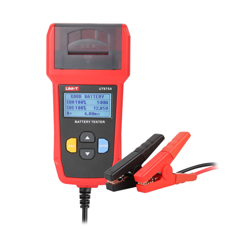UT675A - Tester per batterie - Misura capacità, tensione, resistenza e stato - Tester di carica e di avviamento delle batterie 1