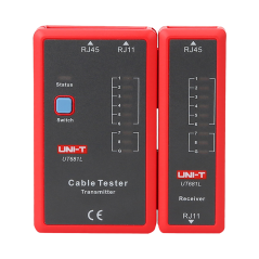 UT681L - Tester di cavi - Controllo dello stato dei cavi RJ45/RJ11 - Test modalità veloce e modalità lenta - Spegnimento automat
