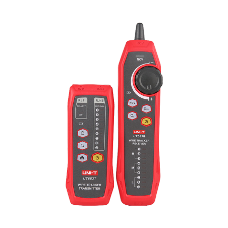 UT683KIT - Tester di cavi - Controllo dello stato dei cavi RJ45/RJ11 - Spegnimento automatico - Modalità NVC - Capacità anti-int