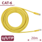 UTP6-H-20Y - Cavo UTP - Ethernet - Connettori RJ45 - Categoria 6 - 20 m - Colore Giallo