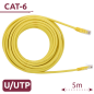 UTP6-H-5Y - Cavo UTP - Ethernet - Connettori RJ45 - Categoria 6 - 5 m - Colore Giallo UTP6-H-5Y - Cavo UTP - Ethernet - Connettori RJ45 - Categoria 6 - 5 m - Colore Giallo