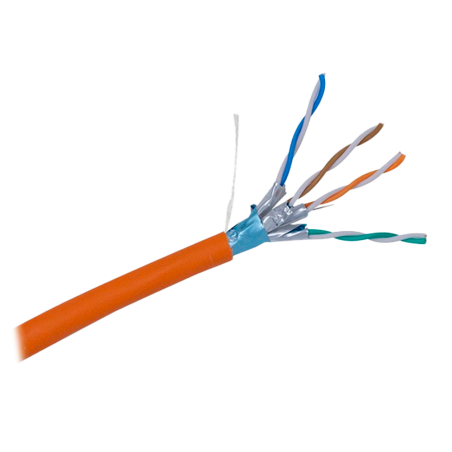 UV-FTP6A-300-BC23AWG-DCA-R-O - Uniview cavo F/FTP categoria 6A - Conduttore OFC,100% rame - Diametro 23 AWG-0,57mm - Certificato