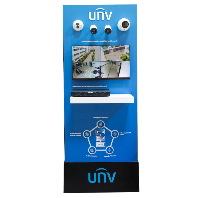 UV-TOTEM - Pannello espositivo Uniview - TVCC 4K - Le tecnologie più avanzate - Switch con connessione internet - Plug & Play UV-TOTEM - Pannello espositivo Uniview - TVCC 4K - Le tecnologie più avanzate - Switch con connessione internet - Plug & Play