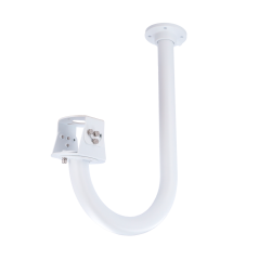 UV-TR-CM06-C-IN - Staffa a parete - Per dome motorizzate - Adatto per uso interno ed esterno - Colore bianco - Passacavo - 539 m