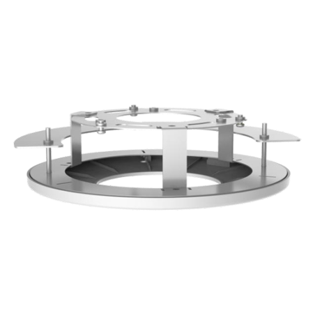UV-TR-FM152-A-IN - Staffa da incasso - Per telecamere dome - Utilizzo su soffitto - Colore bianco - Passacavo