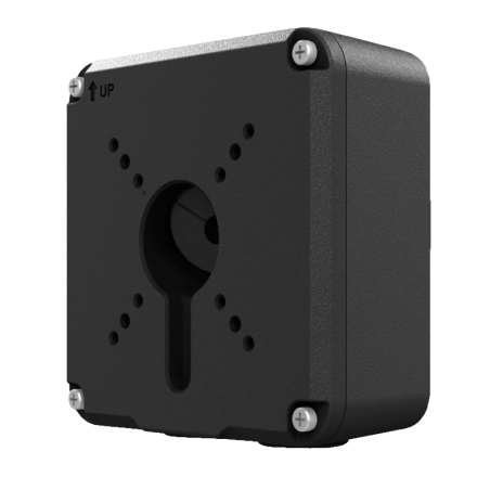 UV-TR-JB07-D-IN-BLACK - Scatola di giunzione - Per telecamere bullet - Per esterni - Installazione a tetto o parete - Colore ner